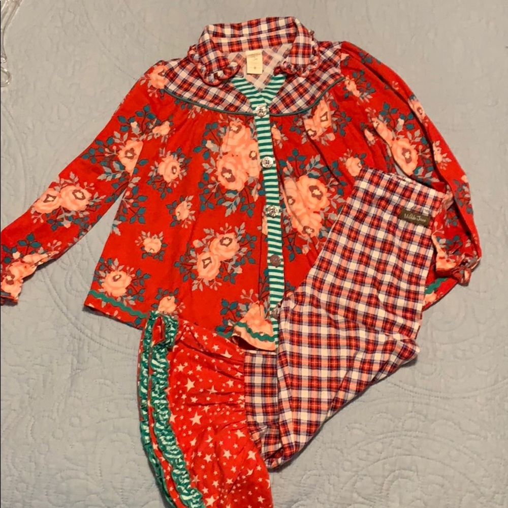 Matilda Jane Christmas pajamas size 6
